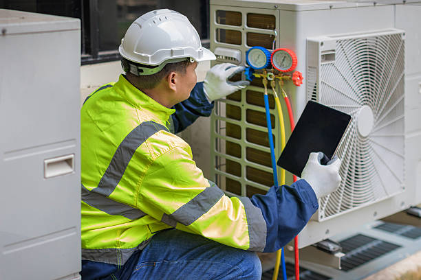 Professional Heat Pump Repair technician working in Jamison, PA